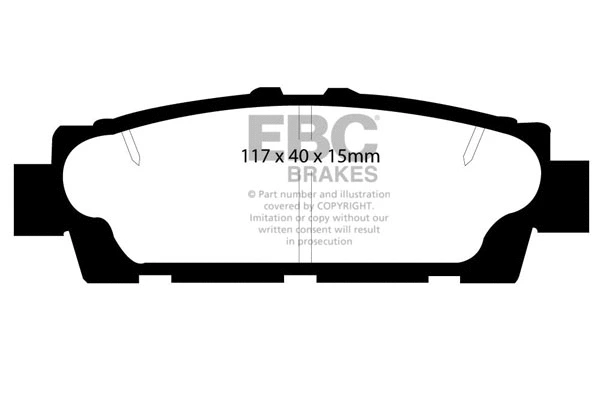 DP875 EBC Brakes Комплект тормозных колодок, дисковый тормоз (фото 1)