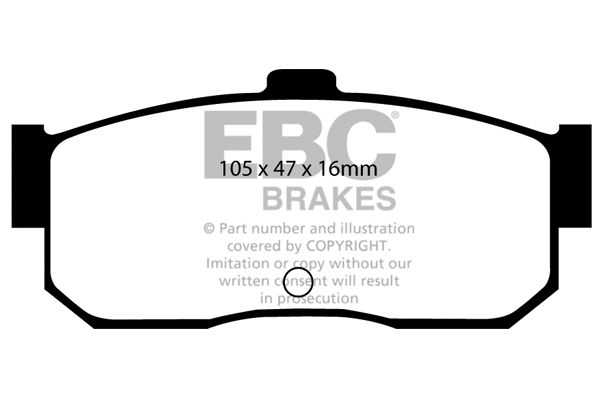 DP889 EBC Brakes Комплект тормозных колодок, дисковый тормоз (фото 1)