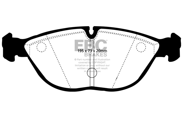 DP91035 EBC Brakes Комплект тормозных колодок, дисковый тормоз (фото 1)