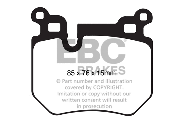 DP91996 EBC Brakes Комплект тормозных колодок, дисковый тормоз (фото 1)