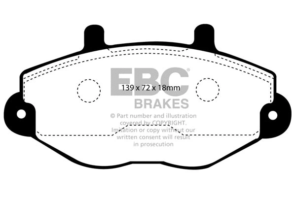 DP920 EBC Brakes Комплект тормозных колодок, дисковый тормоз (фото 1)