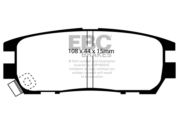 DP958 EBC Brakes Комплект тормозных колодок, дисковый тормоз (фото 1)