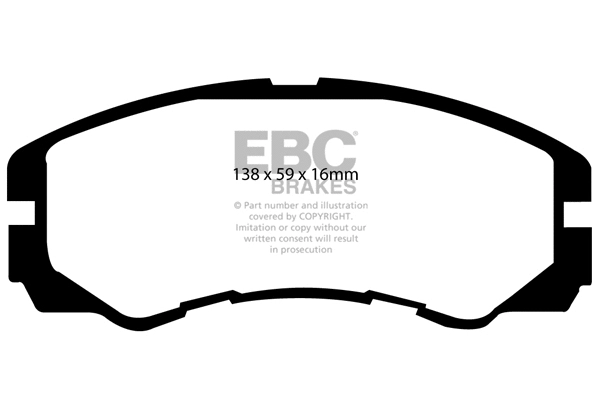 DP973 EBC Brakes Комплект тормозных колодок, дисковый тормоз (фото 1)