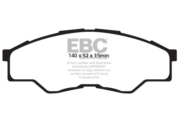DPX2001 EBC Brakes Комплект тормозных колодок, дисковый тормоз (фото 1)
