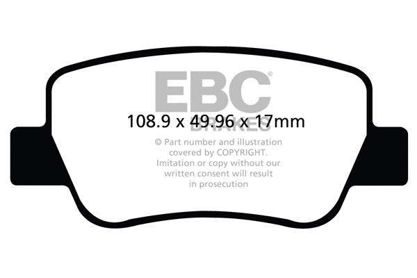 DPX2027 EBC Brakes Комплект тормозных колодок, дисковый тормоз (фото 1)