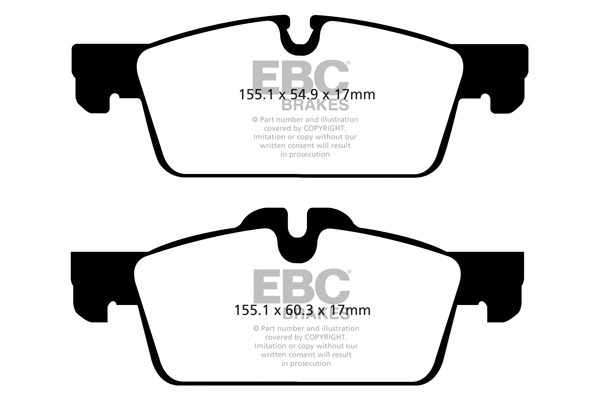 DPX2106 EBC Brakes Комплект тормозных колодок, дисковый тормоз (фото 1)