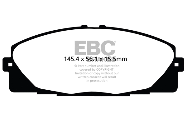 DPX2114 EBC Brakes Комплект тормозных колодок, дисковый тормоз (фото 1)