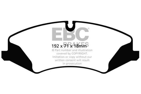 DPX2123 EBC Brakes Комплект тормозных колодок, дисковый тормоз (фото 1)