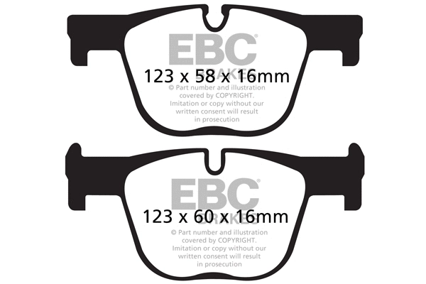 DPX2131 EBC Brakes Комплект тормозных колодок, дисковый тормоз (фото 1)