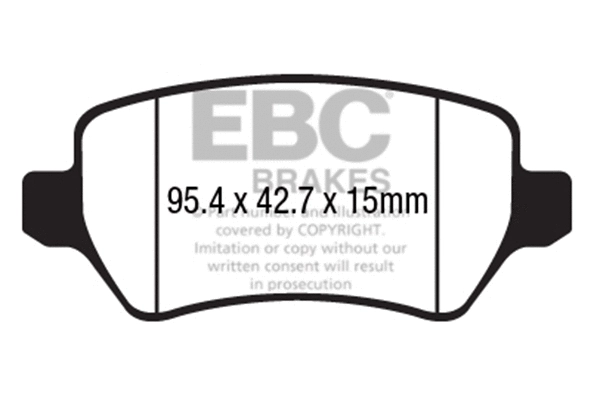 DPX2233 EBC Brakes Комплект тормозных колодок, дисковый тормоз (фото 1)