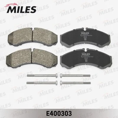E400303 MILES Комплект тормозных колодок, дисковый тормоз (фото 1)
