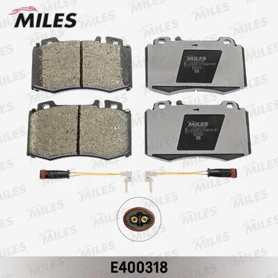E400318 MILES Комплект тормозных колодок, дисковый тормоз (фото 1)