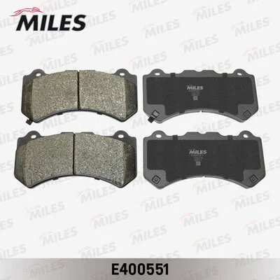 E400551 MILES Комплект тормозных колодок, дисковый тормоз (фото 1)