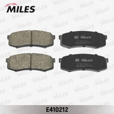 E410212 MILES Комплект тормозных колодок, дисковый тормоз (фото 1)
