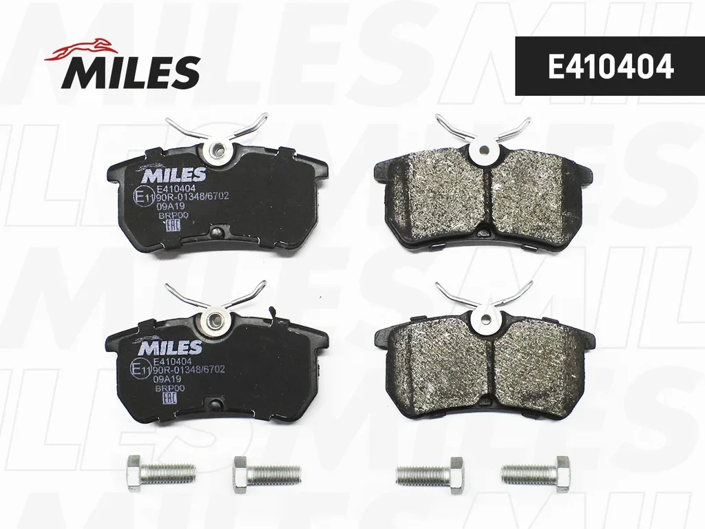 E410404 MILES Комплект тормозных колодок, дисковый тормоз (фото 1)