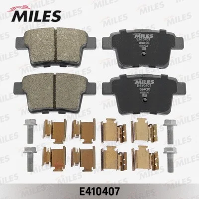 E410407 MILES Комплект тормозных колодок, дисковый тормоз (фото 1)