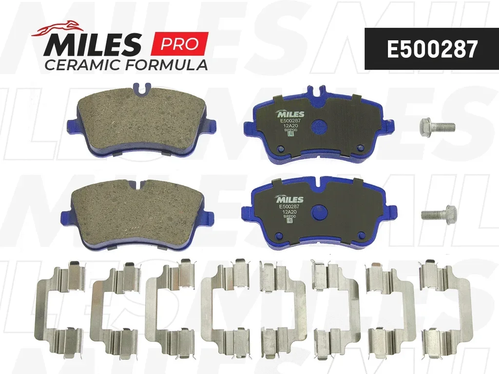 E500287 MILES Комплект тормозных колодок, дисковый тормоз (фото 1)