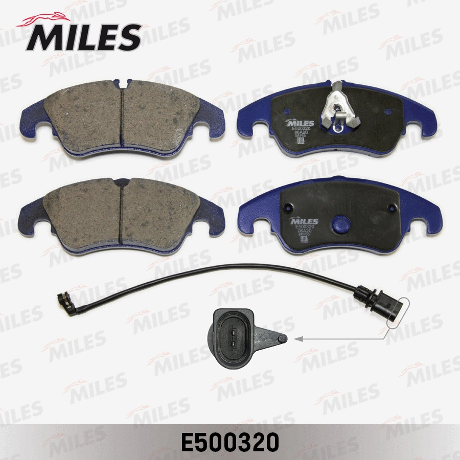 E500320 MILES Комплект тормозных колодок, дисковый тормоз (фото 1)