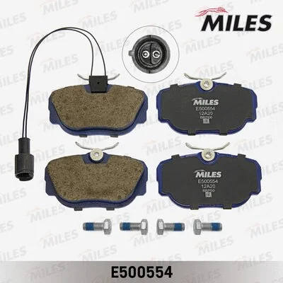 E500554 MILES Комплект тормозных колодок, дисковый тормоз (фото 1)
