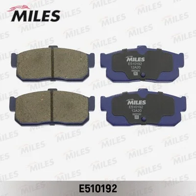 E510192 MILES Комплект тормозных колодок, дисковый тормоз (фото 1)
