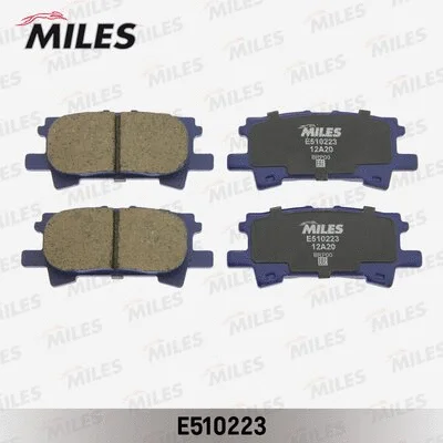 E510223 MILES Комплект тормозных колодок, дисковый тормоз (фото 1)