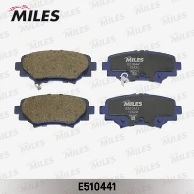 E510441 MILES Комплект тормозных колодок, дисковый тормоз (фото 1)