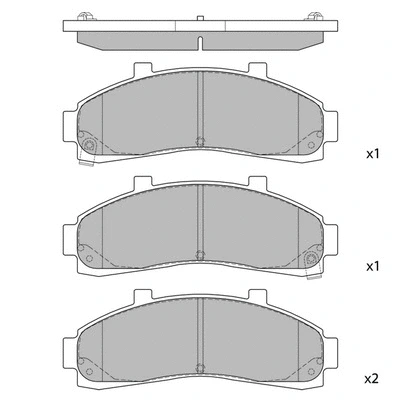 GP1264 HAGEN Комплект тормозных колодок, дисковый тормоз (фото 1)