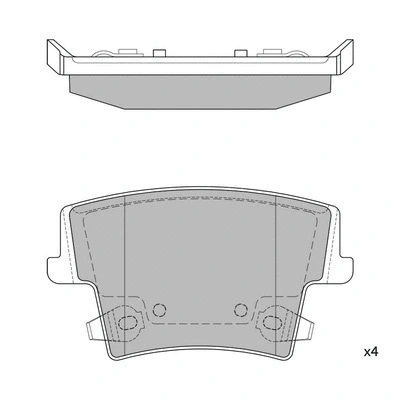 GP1508 HAGEN Комплект тормозных колодок, дисковый тормоз (фото 1)