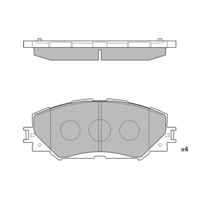 GP2093 HAGEN Комплект тормозных колодок, дисковый тормоз (фото 1)