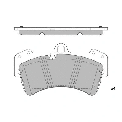 GP2197 HAGEN Комплект тормозных колодок, дисковый тормоз (фото 1)