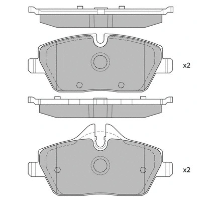 GP2245 HAGEN Комплект тормозных колодок, дисковый тормоз (фото 1)