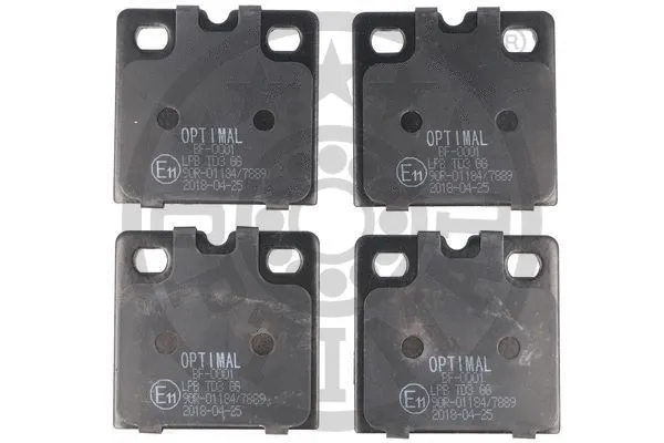 BF-0001 OPTIMAL Комплект тормозных колодок, дисковый тормоз (фото 1)
