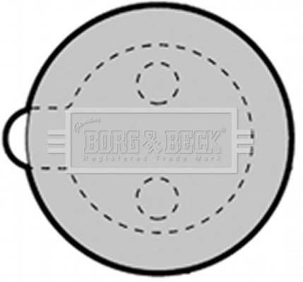 BBP1313 BORG & BECK Комплект тормозных колодок, дисковый тормоз (фото 1)