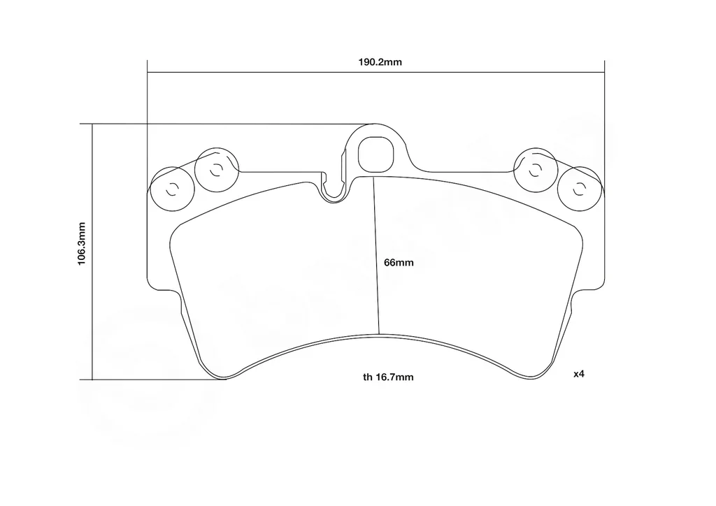 07.B314.20 BREMBO Комплект высокоэффективных тормозных колодок (фото 3)