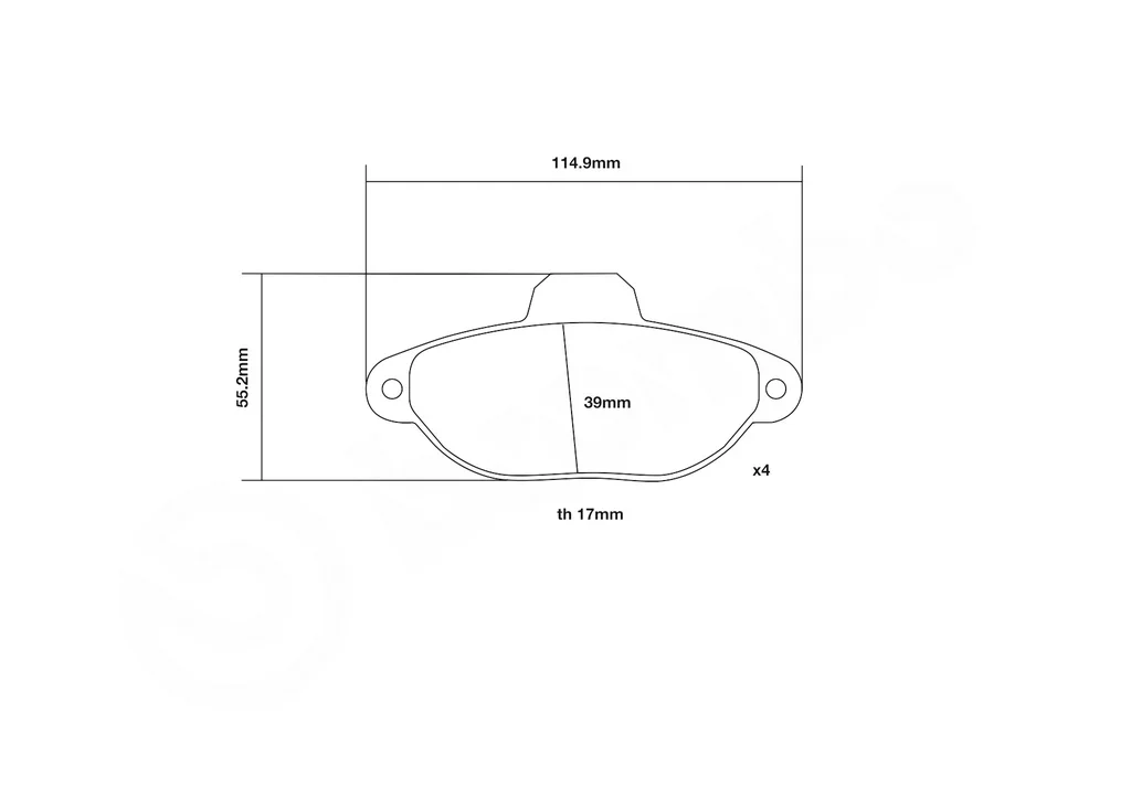 07.B314.28 BREMBO Комплект высокоэффективных тормозных колодок (фото 3)