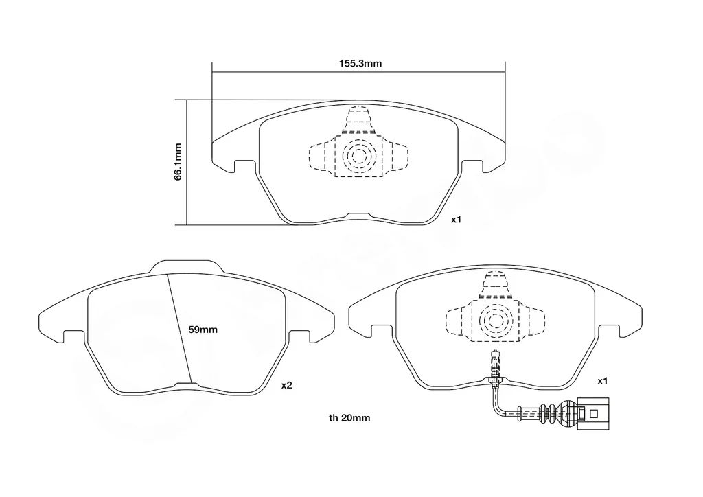 07.B314.52 BREMBO Комплект высокоэффективных тормозных колодок (фото 2)