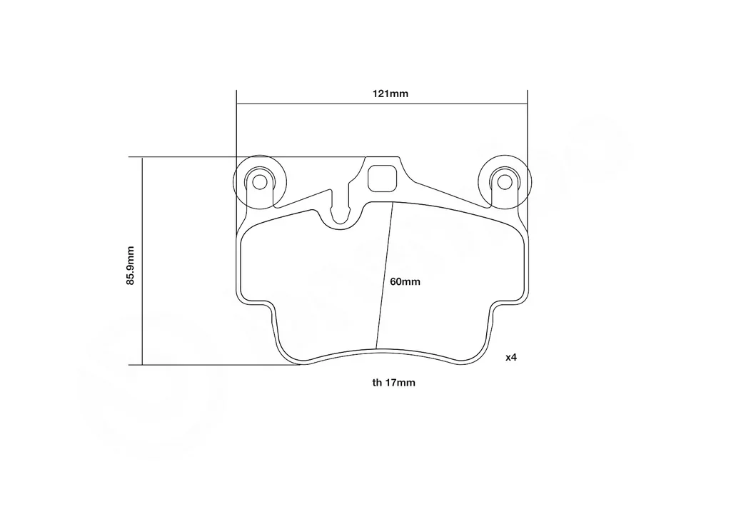 07.B314.85 BREMBO Комплект высокоэффективных тормозных колодок (фото 3)