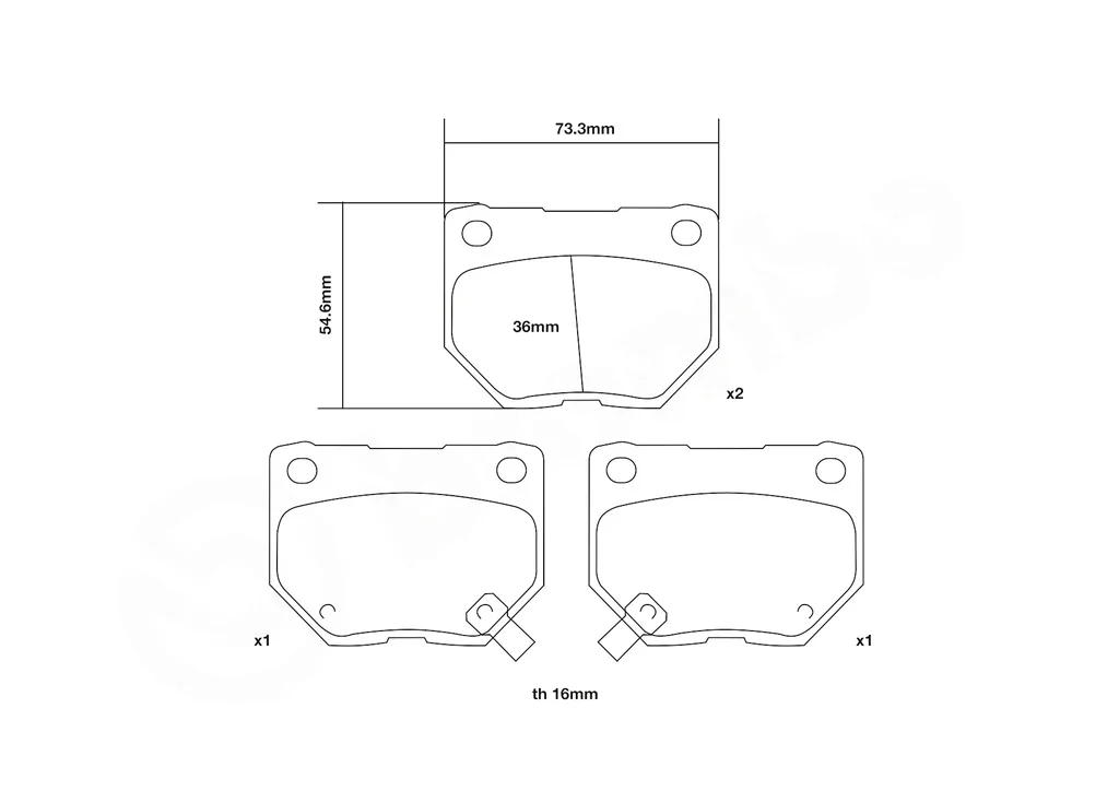 07.B315.19 BREMBO Комплект высокоэффективных тормозных колодок (фото 3)