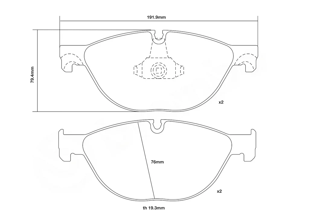 07.D435.01 BREMBO Комплект высокоэффективных тормозных колодок (фото 3)