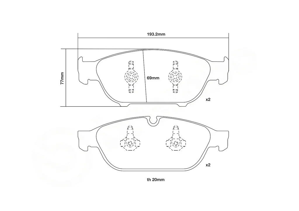 07.D435.23 BREMBO Комплект высокоэффективных тормозных колодок (фото 2)