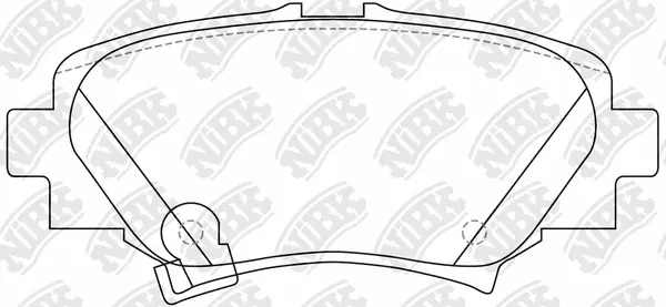 PN25004S NIBK Комплект высокоэффективных тормозных колодок (фото 4)