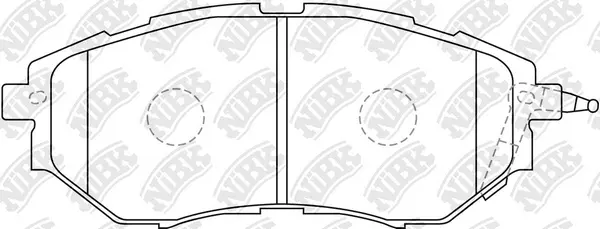 PN7499S NIBK Комплект высокоэффективных тормозных колодок (фото 1)