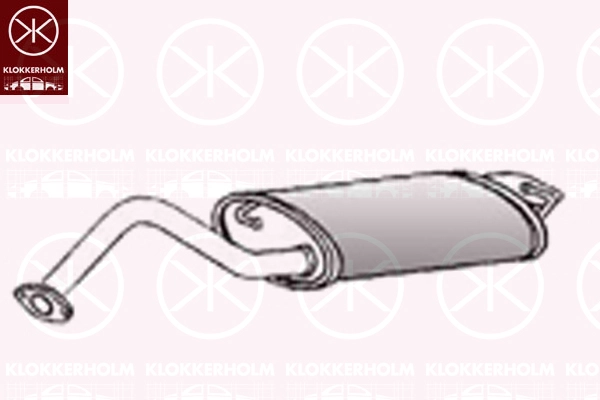 81168671 KLOKKERHOLM Глушитель выхлопных газов конечный (фото 1)