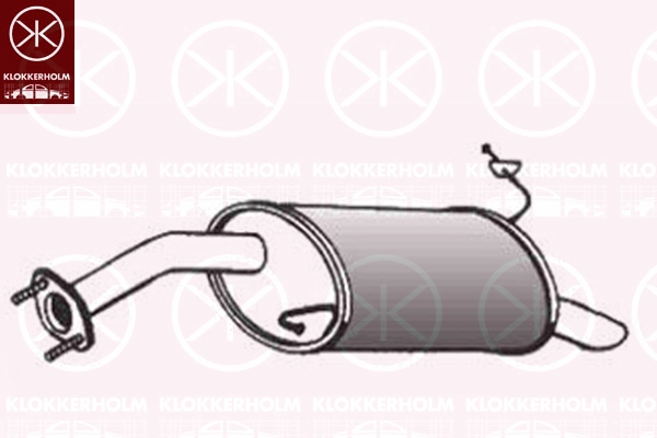 31278671 KLOKKERHOLM Глушитель выхлопных газов конечный (фото 1)