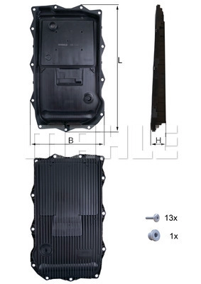 HX 184 KIT KNECHT/MAHLE Масляный поддон, автоматическая коробка передач (фото 2)