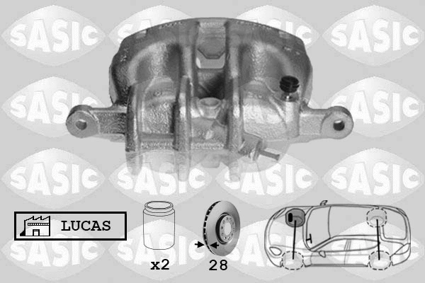 6500079 SASIC Тормозной суппорт (фото 1)