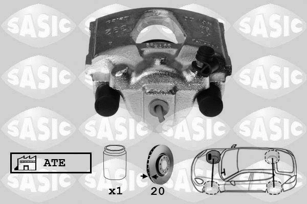 SCA6151 SASIC Тормозной суппорт (фото 1)