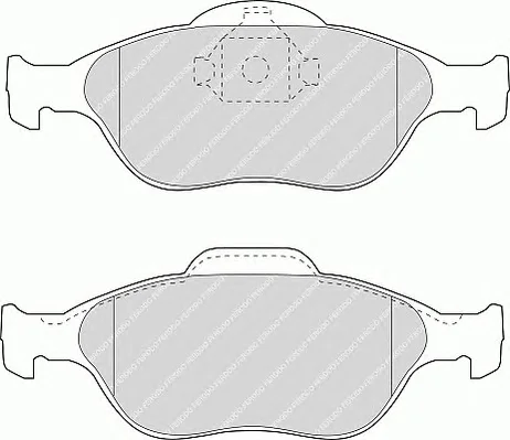 FSL1394 FERODO Тормозные колодки (фото 1)