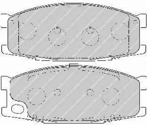 FSL1701 FERODO Тормозные колодки (фото 1)