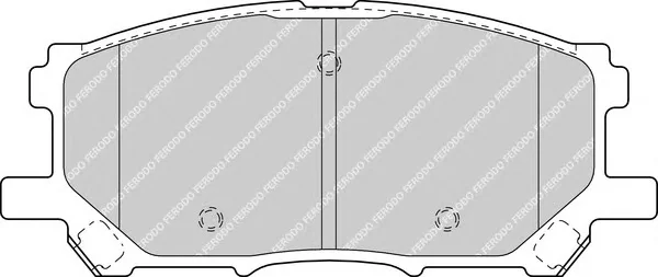 FSL1715 FERODO Тормозные колодки (фото 1)
